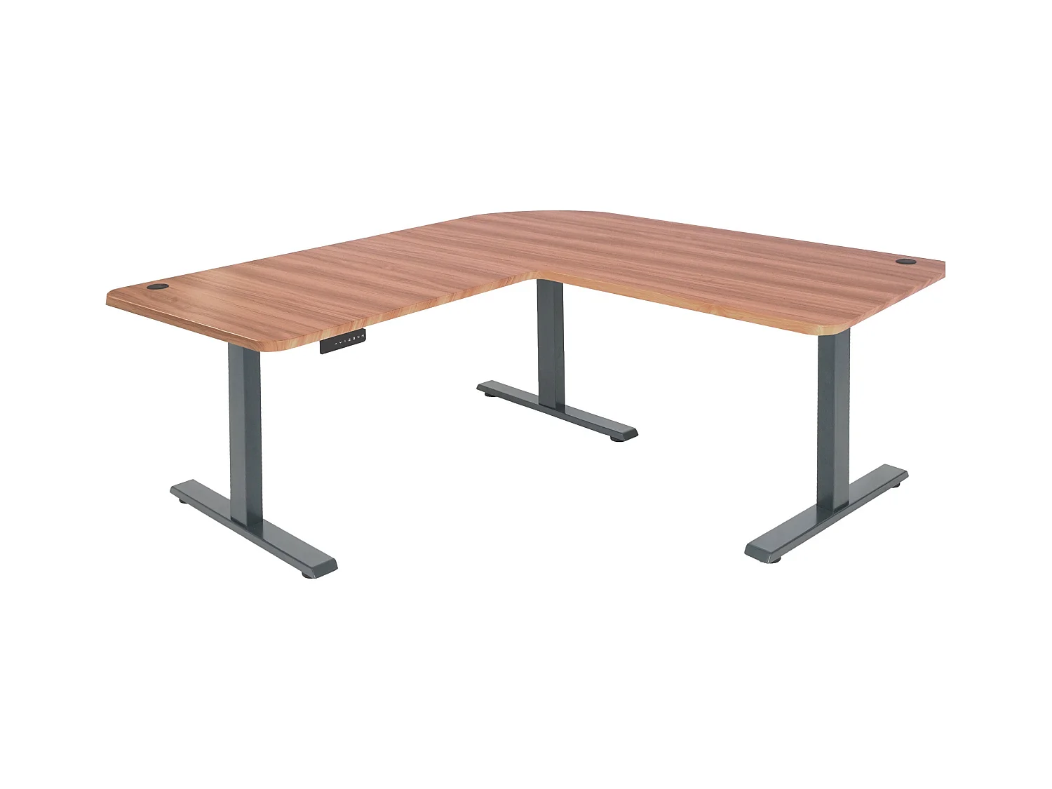 Bureau d'angle table d'ordinateur beige 177.5 x 80 x 56 cm 04_0006019