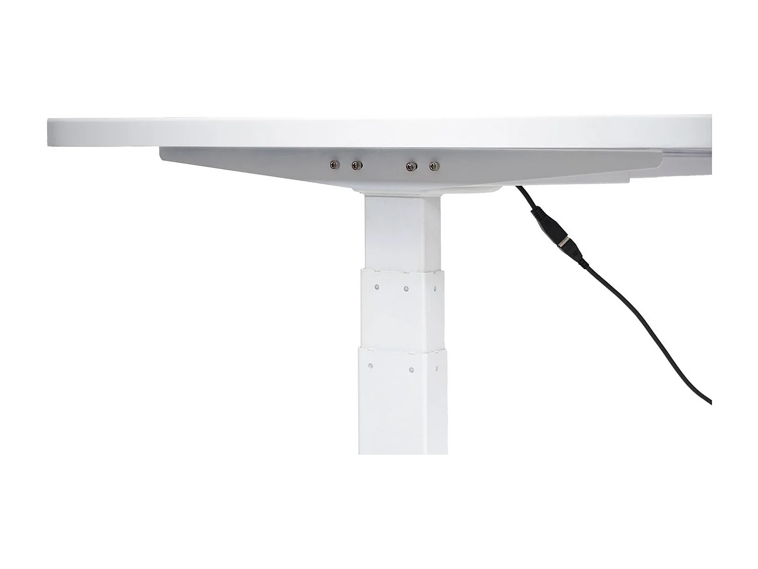 Bureau table d'ordinateur réglable effet bois blanche 108 x 58 x 56 cm 04_0001413