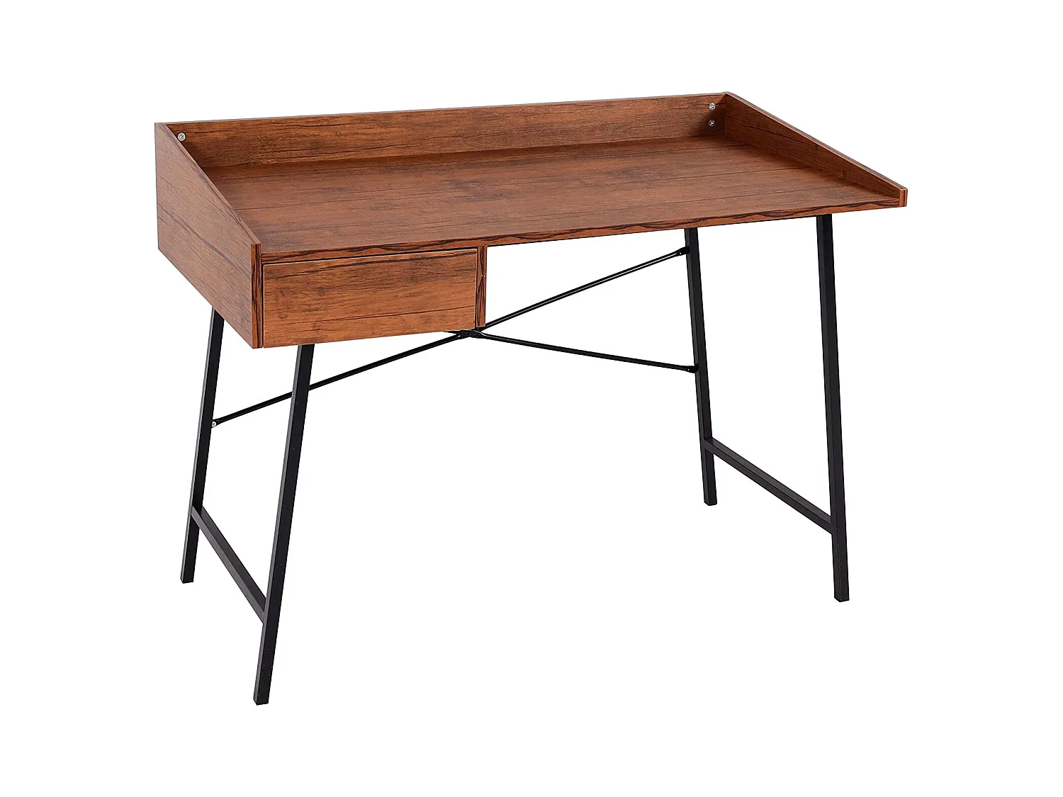 Bureau table d'ordinateur de effet bois marron 114 x 60 x 98 cm BUR04108