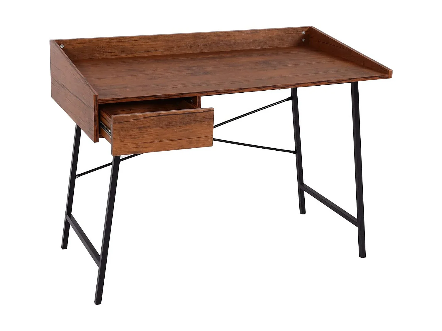 Bureau table d'ordinateur de effet bois marron 114 x 60 x 98 cm BUR04108