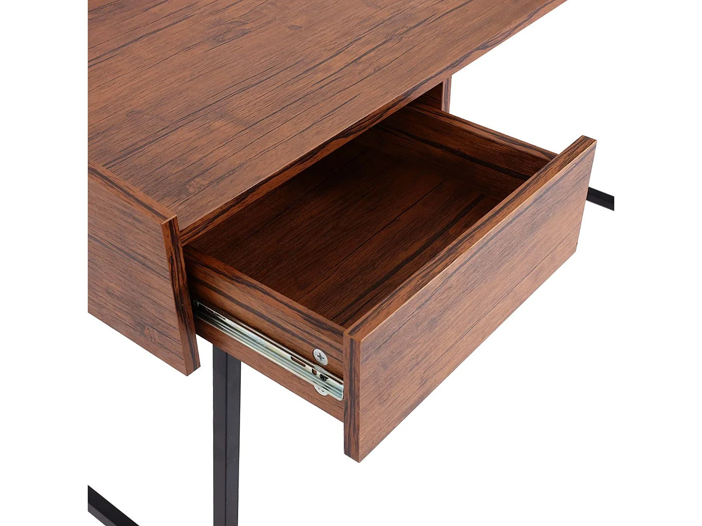 Bureau table d'ordinateur de effet bois marron 114 x 60 x 98 cm BUR04108
