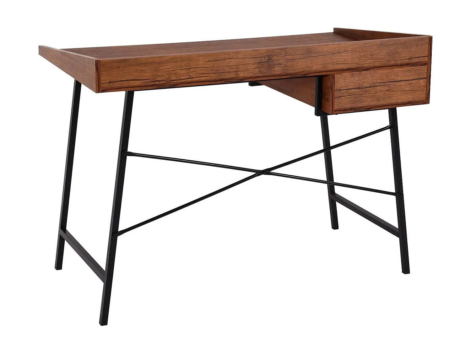 Bureau table d'ordinateur de effet bois marron 114 x 60 x 98 cm BUR04108