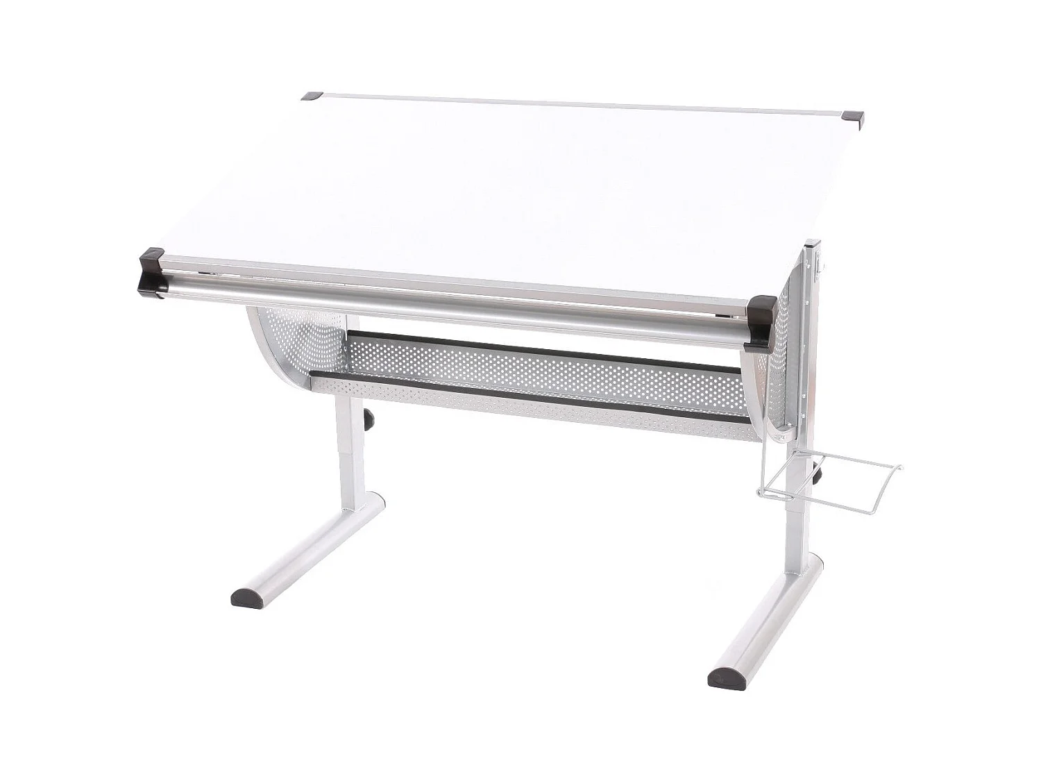 Bureau pour enfant en métal blanche 117 x 68 x 92 cm BUR04056