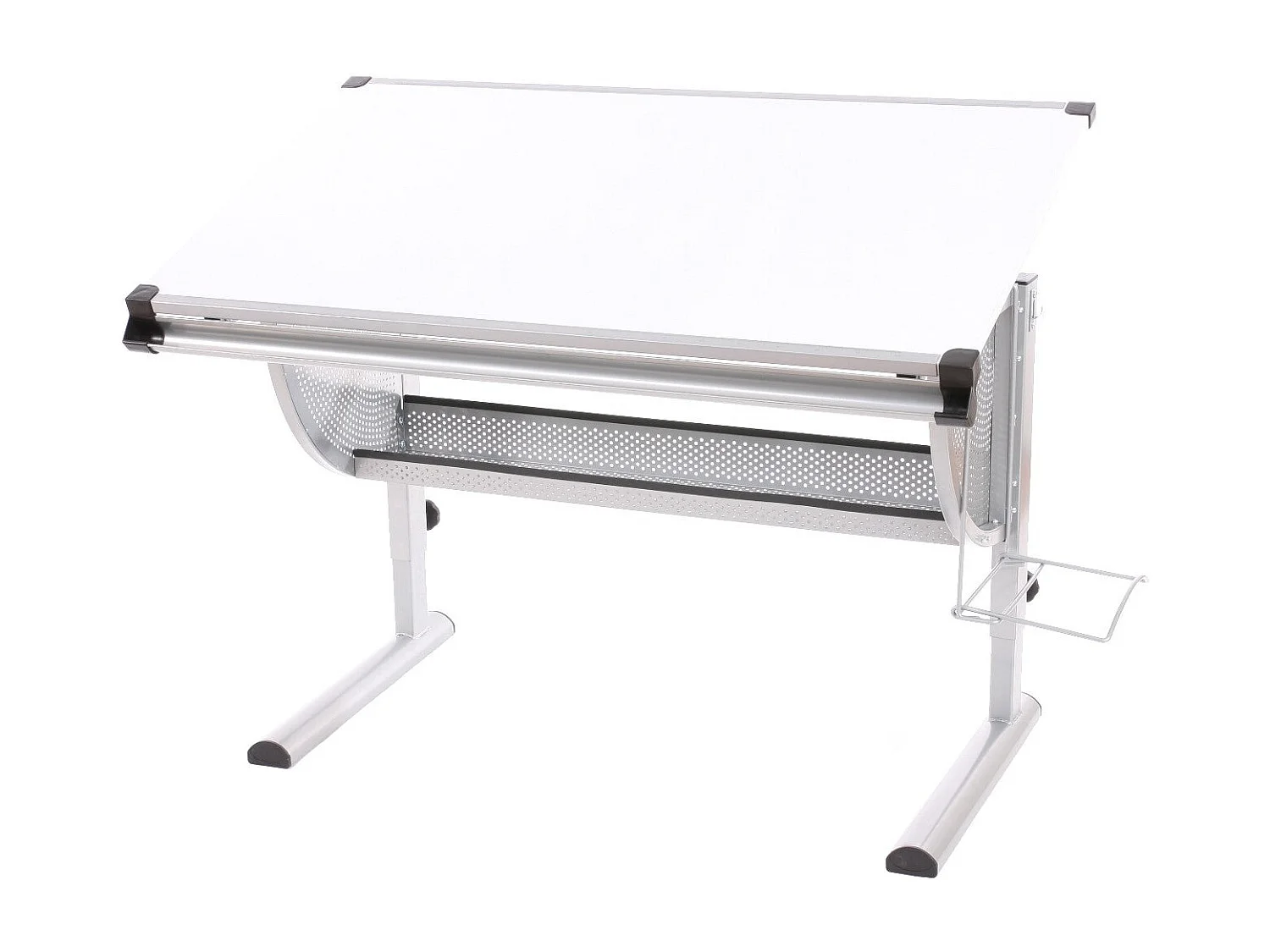 Bureau pour enfant en métal blanche 117 x 68 x 92 cm BUR04056