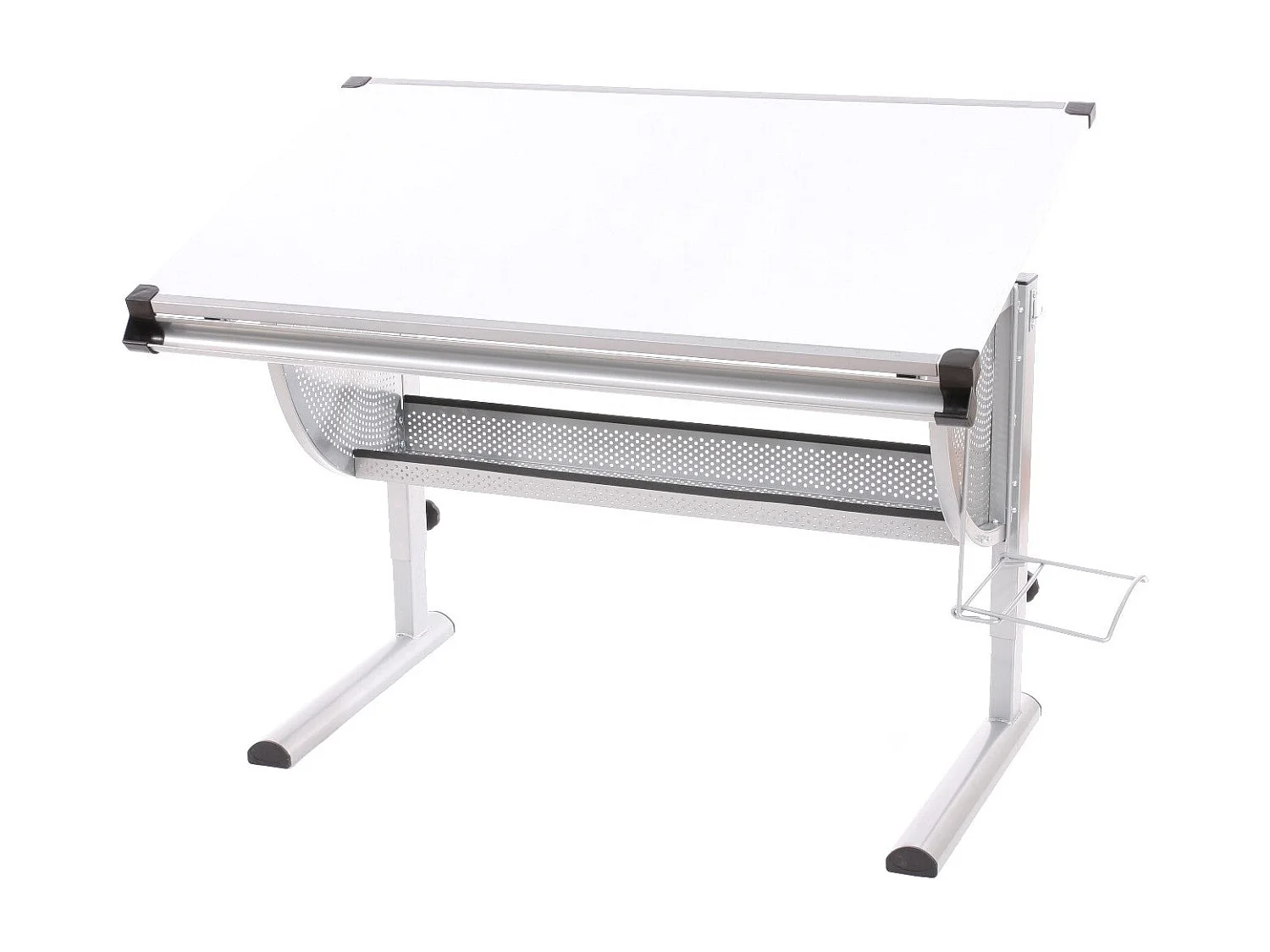 Bureau pour enfant en métal blanche 117.5 x 68 x 92.5 cm BUR04056
