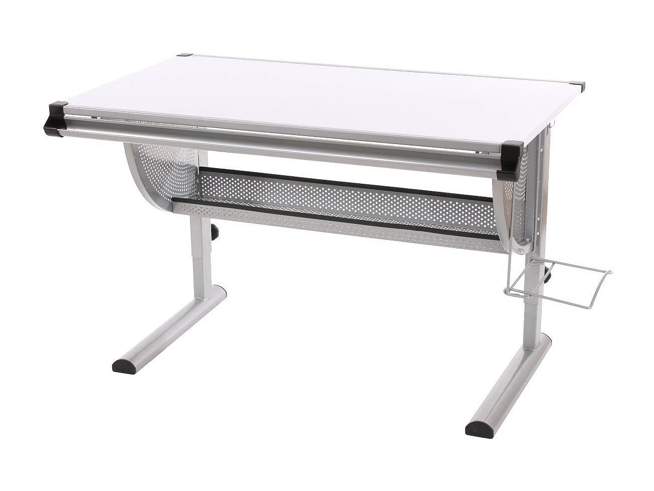 Bureau pour enfant en métal blanche 117.5 x 68 x 92.5 cm BUR04056