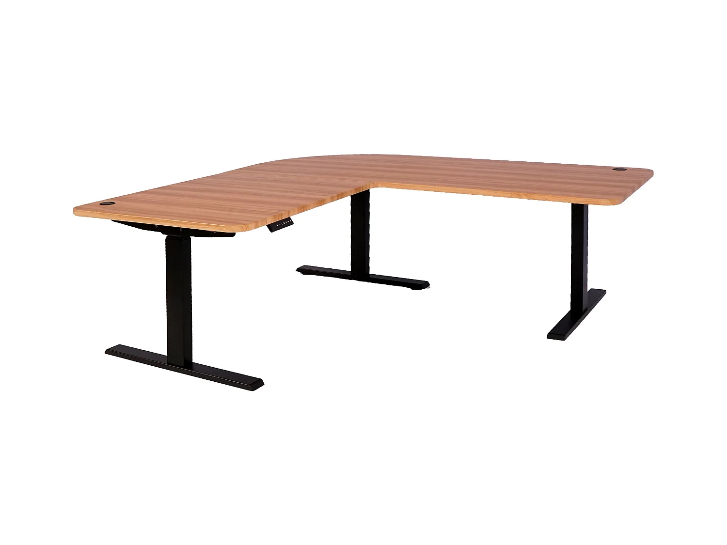 Bureau d'angle table d'ordinateur beige 105 x 58 x 56 cm 04_0006020