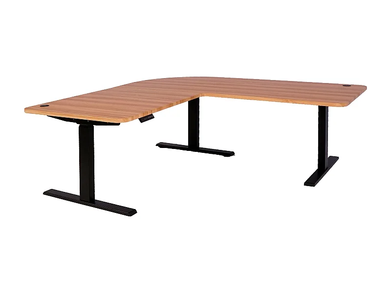 Bureau d'angle table d'ordinateur beige 105 x 58 x 56 cm 04_0006020