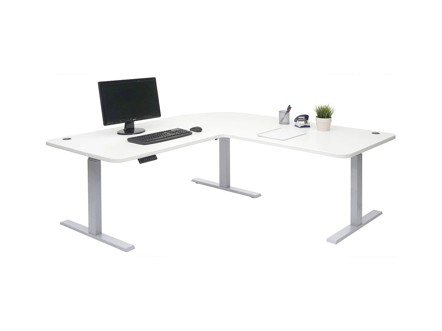 Bureau d'angle table d'ordinateur blanche 177.5 x 58 x 56 cm 04_0006022