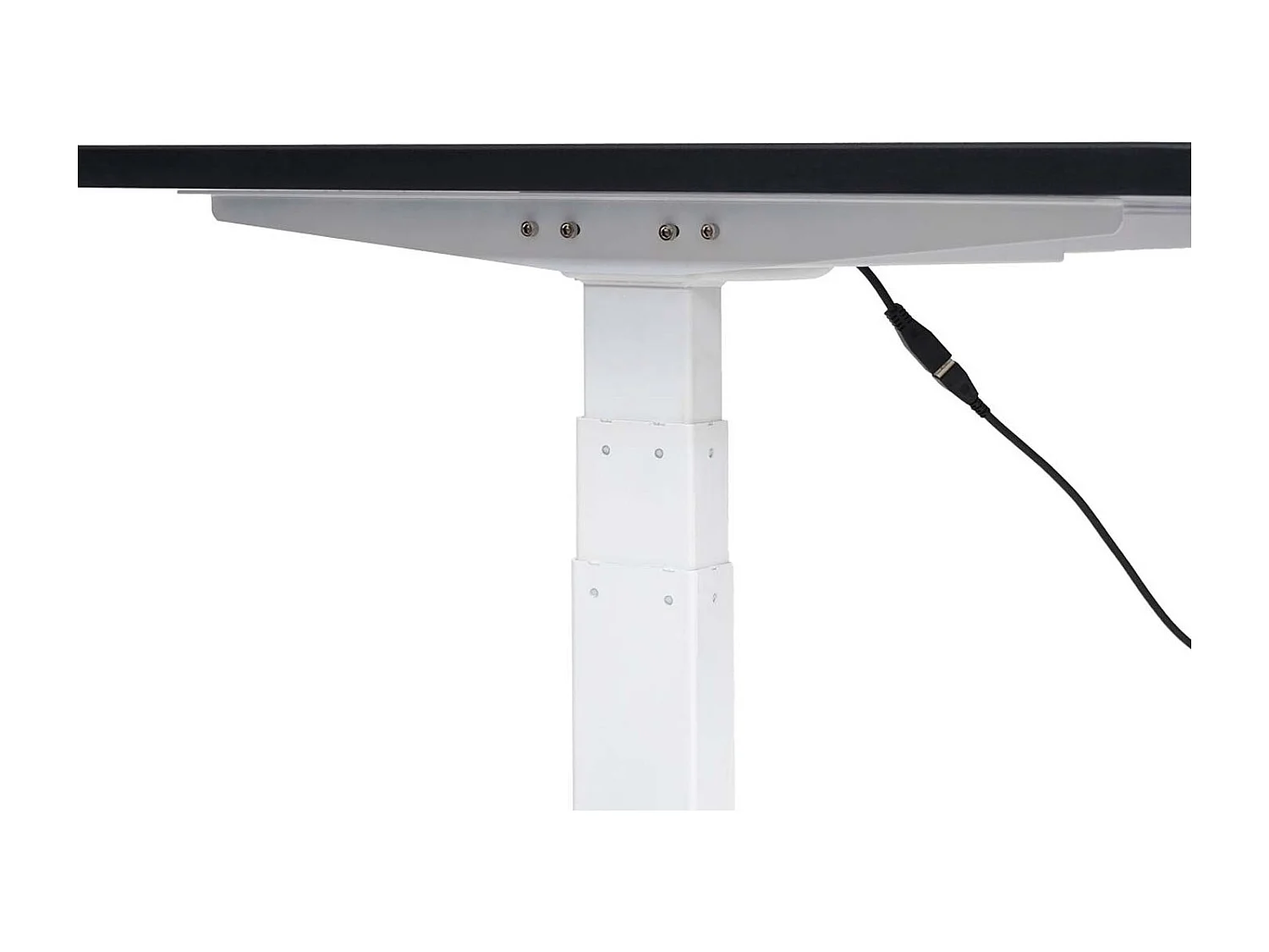 Bureau table d'ordinateur réglable effet bois blanche 108 x 58 x 56 cm 04_0001432