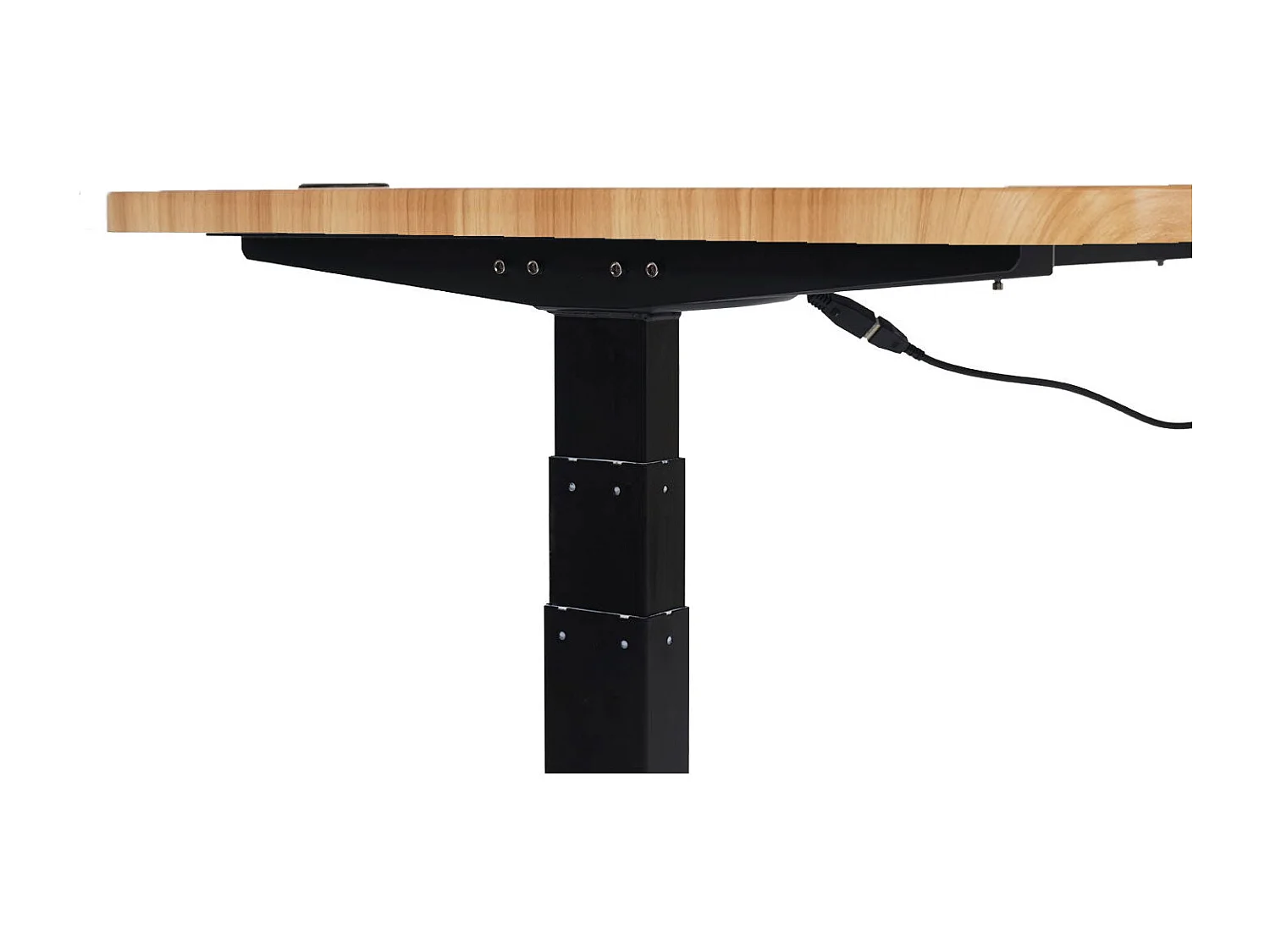 Bureau table d'ordinateur réglable effet bois beige 108 x 58 x 56 cm 04_0001436