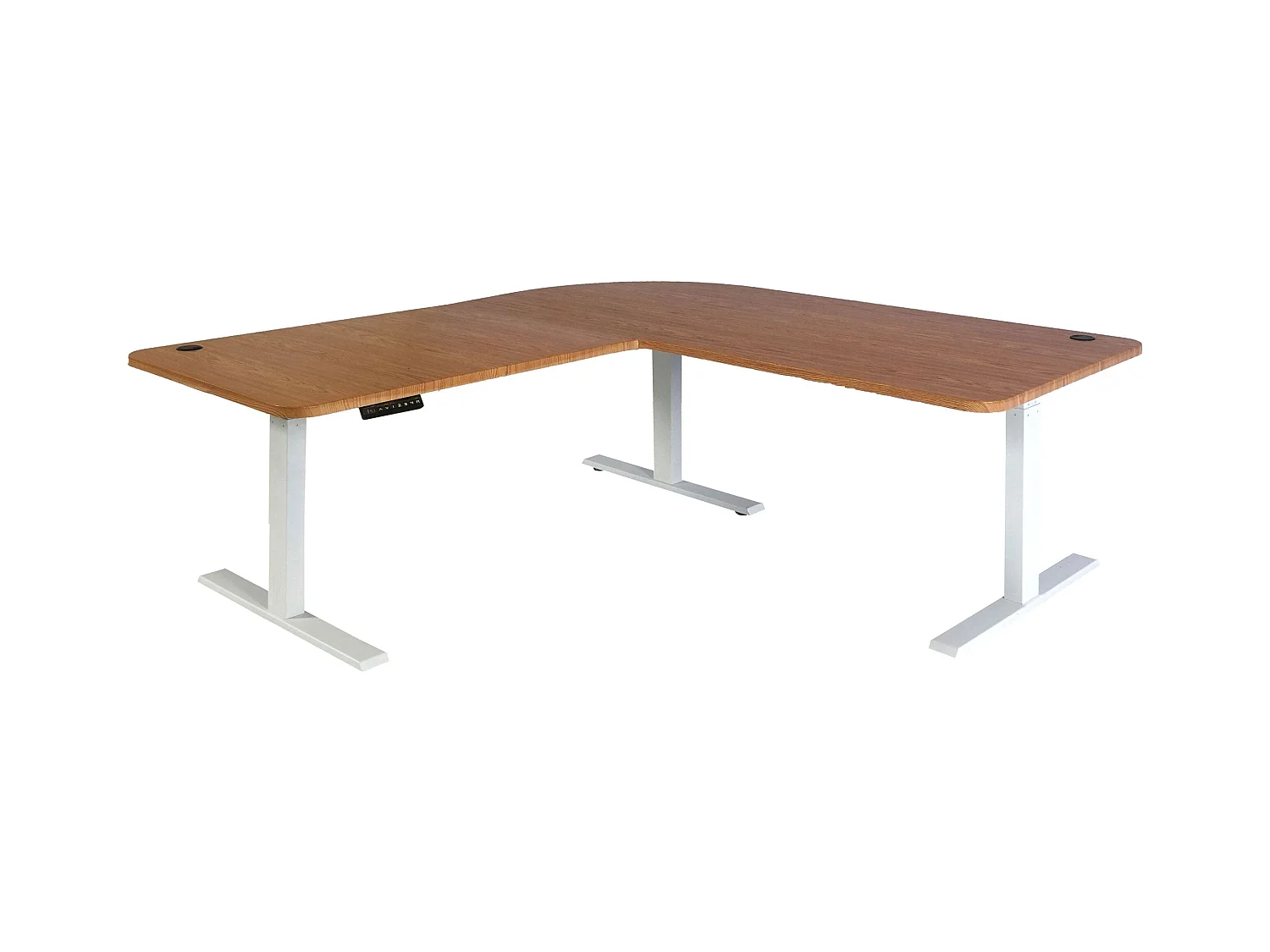 Bureau d'angle table d'ordinateur blanche 177.5 x 58 x 56 cm 04_0006034