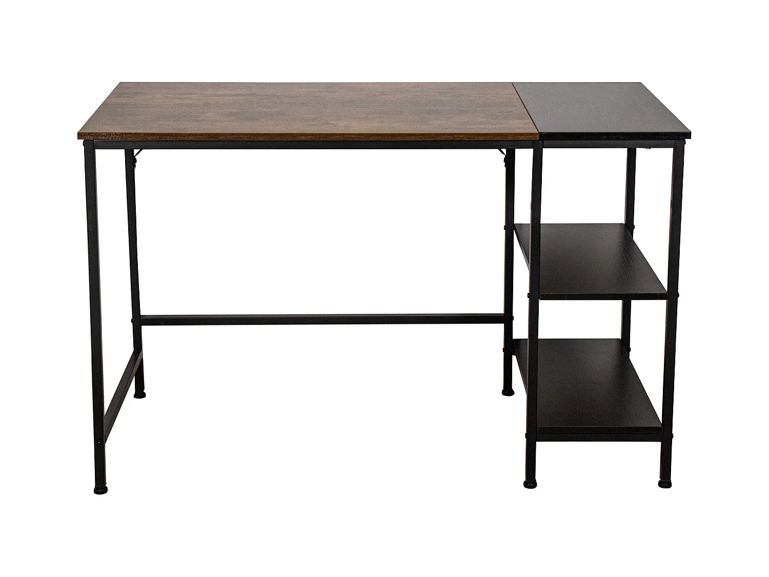 Bureau table d'ordinateur avec métal marron 120 x 60 x 75 cm 10_0005523