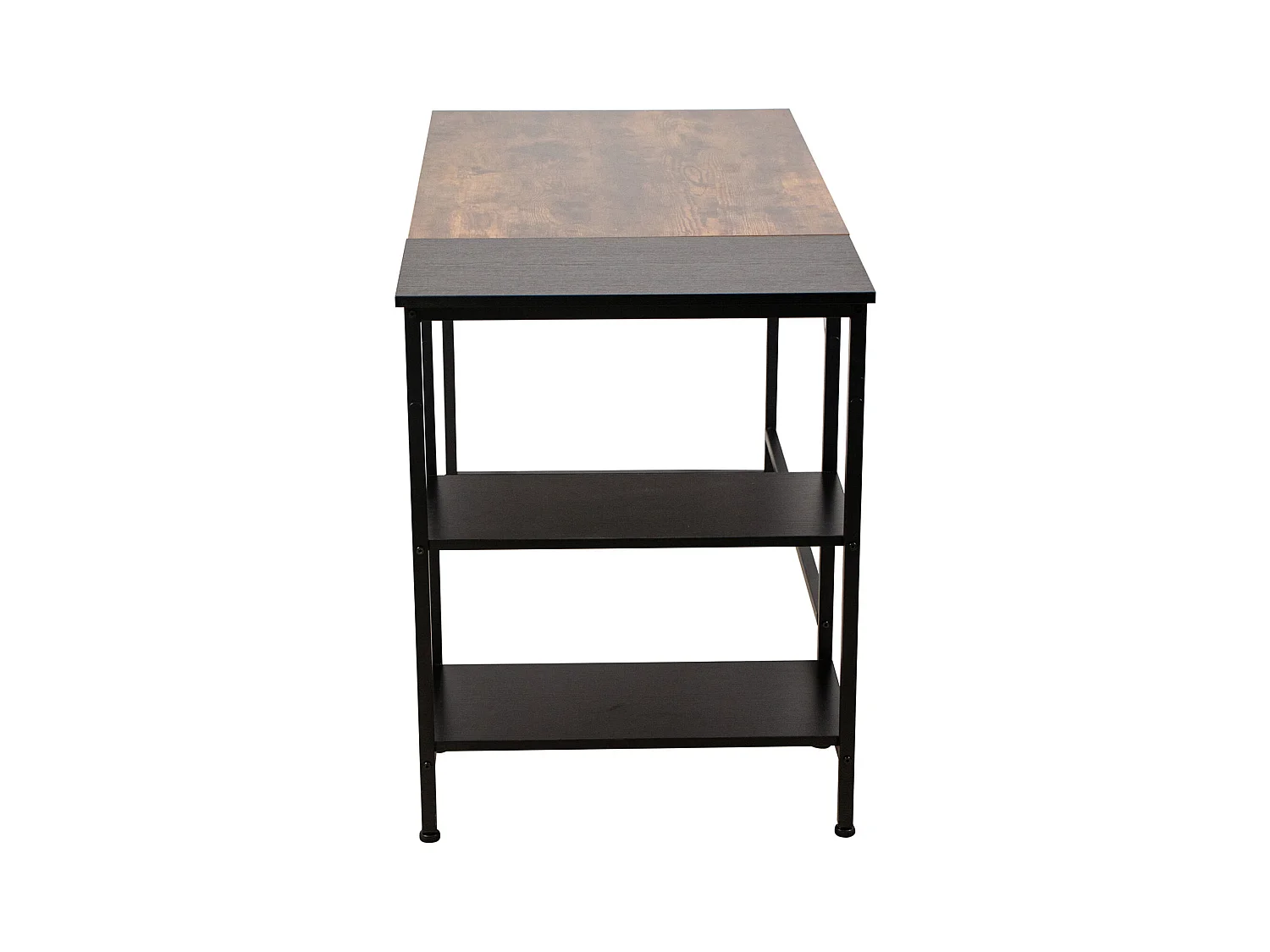 Bureau table d'ordinateur avec métal marron 120 x 60 x 75 cm 10_0005523