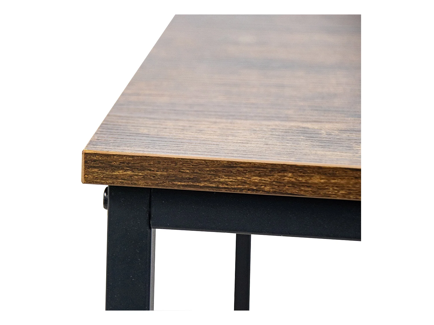 Bureau table d'ordinateur avec métal marron 120 x 60 x 75 cm 10_0005523