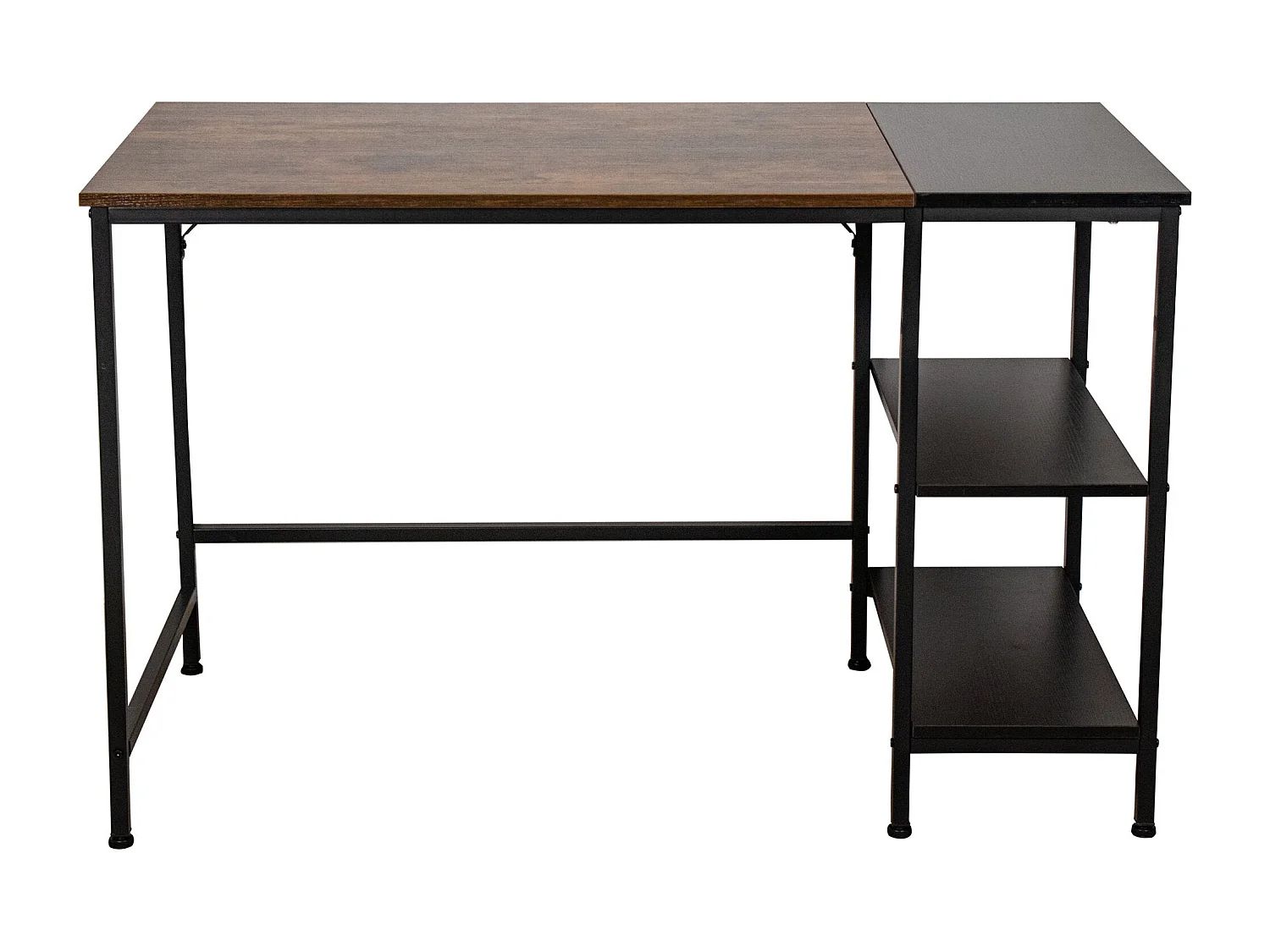 Bureau table d'ordinateur avec métal marron 120 x 60 x 75 cm 10_0005523