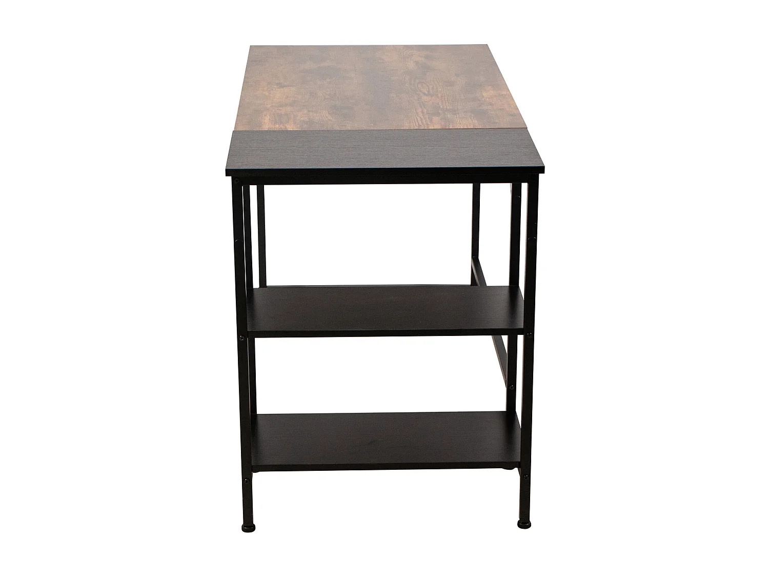 Bureau table d'ordinateur avec métal marron 120 x 60 x 75 cm 10_0005523