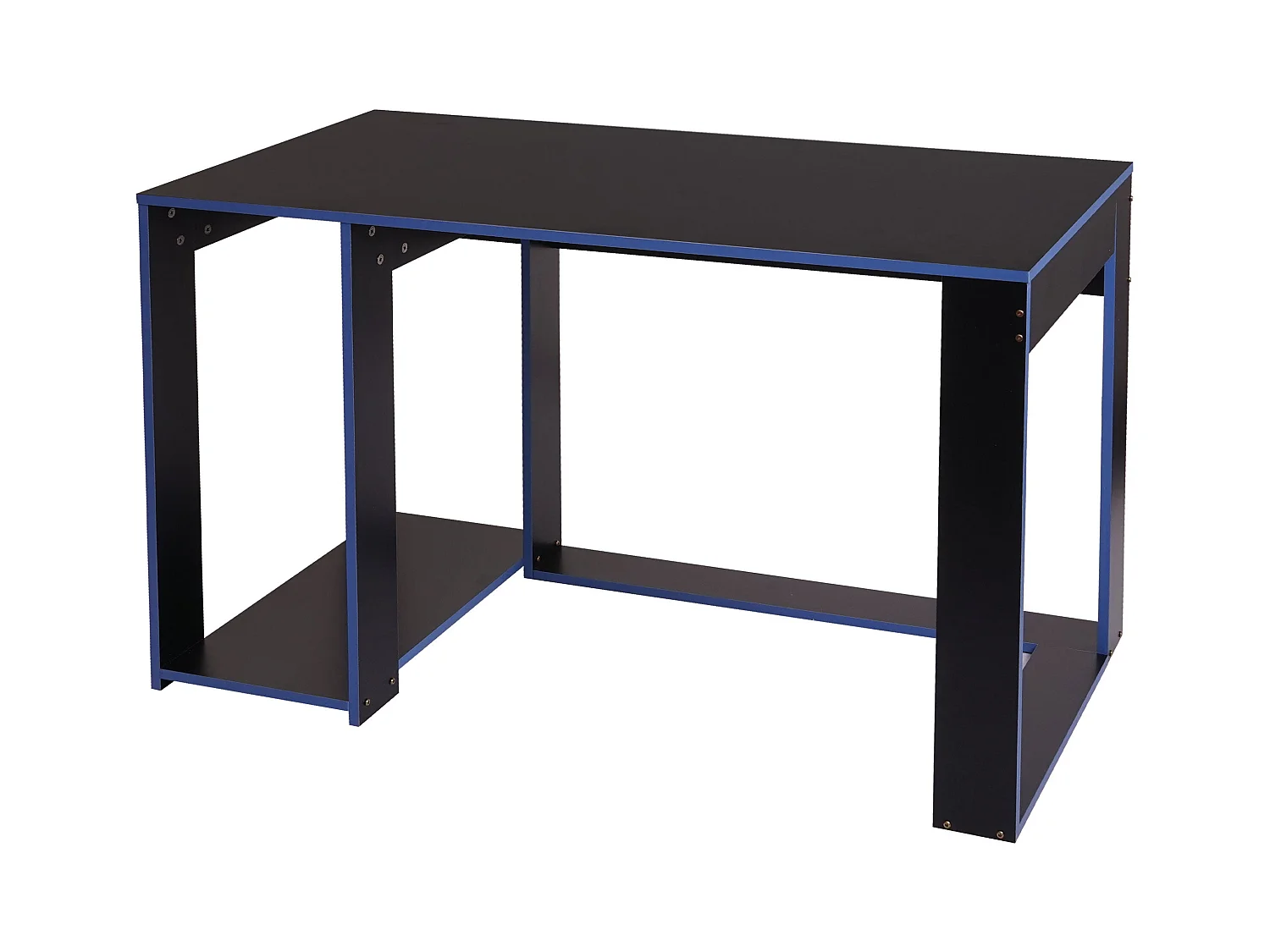Bureau table de bureau effet bois bleue 120 x 60 x 5 cm 04_0001451