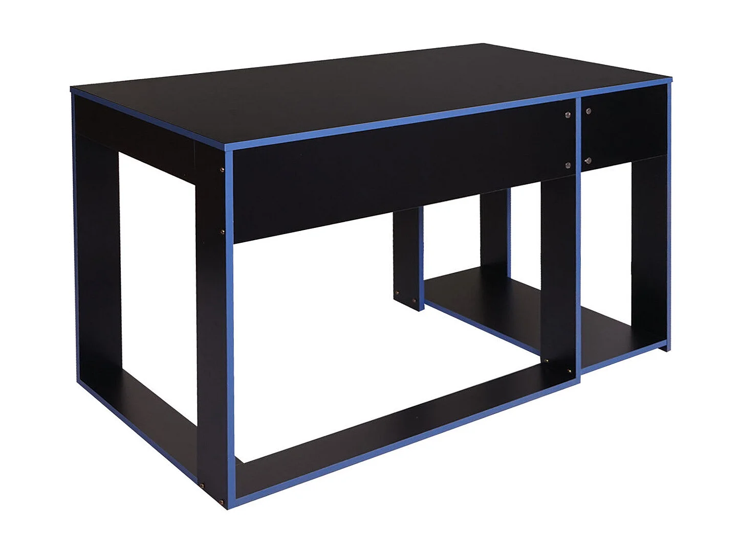 Bureau table de bureau effet bois bleue 120 x 60 x 5 cm 04_0001451