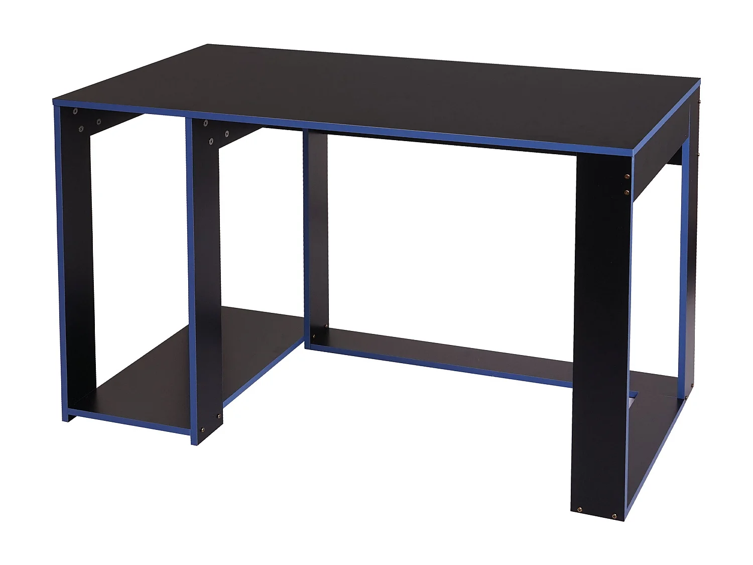 Bureau table de bureau effet bois bleue 120 x 60 x 5 cm 04_0001451