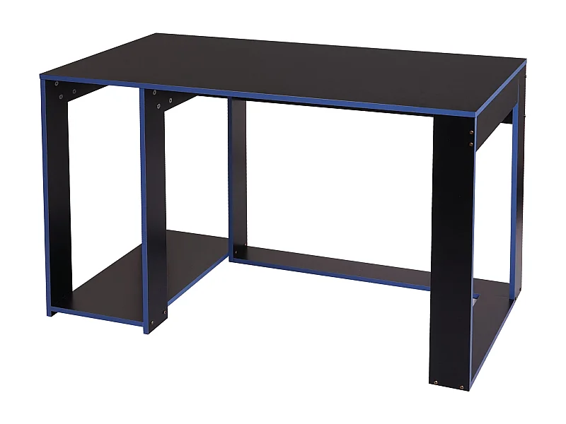 Bureau table de bureau effet bois bleue 120 x 60 x 5 cm 04_0001451