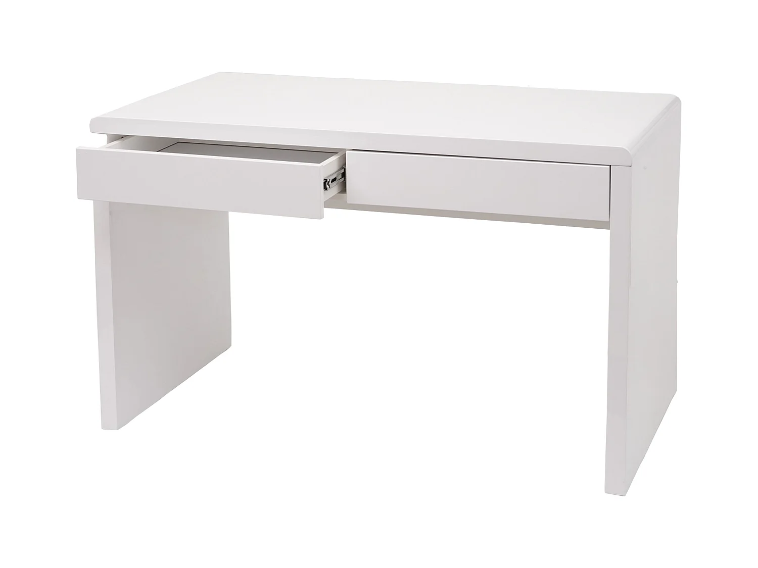 Bureau table d'ordinateur avec effet bois blanche 100 x 58 x 75 cm 04_0006052