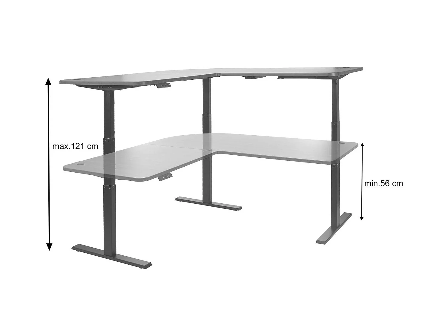 Bureau d'angle table d'ordinateur blanche 177.5 x 58 x 56 cm 04_0006029