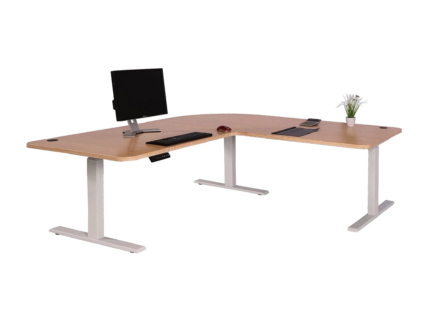 Bureau d'angle table d'ordinateur blanche 177.5 x 58 x 56 cm 04_0006029