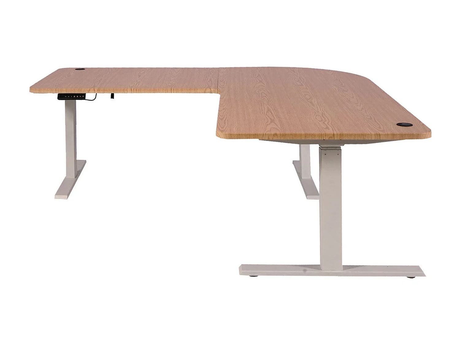 Bureau d'angle table d'ordinateur blanche 177.5 x 58 x 56 cm 04_0006029