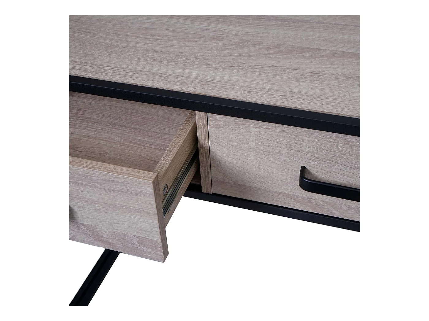 Bureau d'ordinateur avec tiroirs beige 120 x 70 x 76 cm 04_0001450