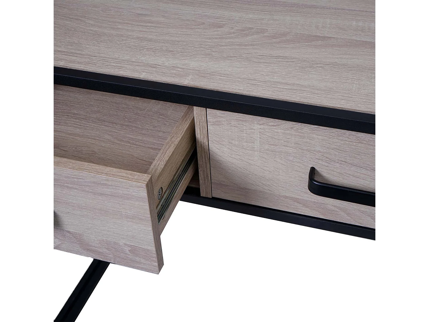 Bureau d'ordinateur avec tiroirs beige 120 x 70 x 76 cm 04_0001450