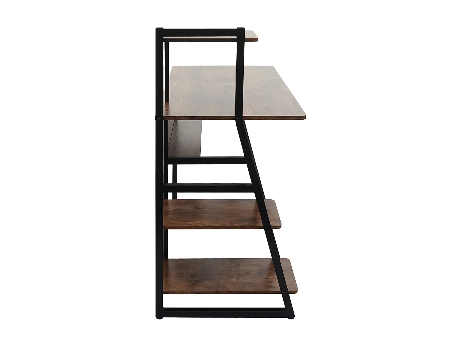 Bureau avec étagères table métal marron 58 x 13 x 116 cm 04_0006012