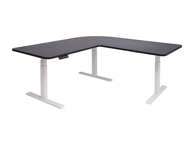 Bureau d'angle table d'ordinateur blanche 105 x 58 x 56 cm 04_0002500