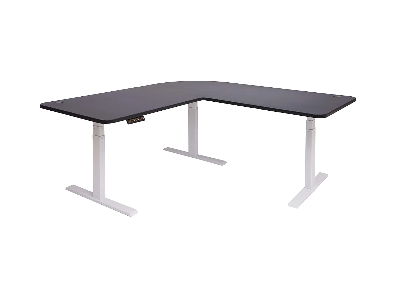 Bureau d'angle table d'ordinateur blanche 105 x 58 x 56 cm 04_0002500