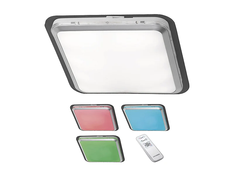 Plafonnier LED lampe suspendue lustre changement de couleur RVB 04_0004644