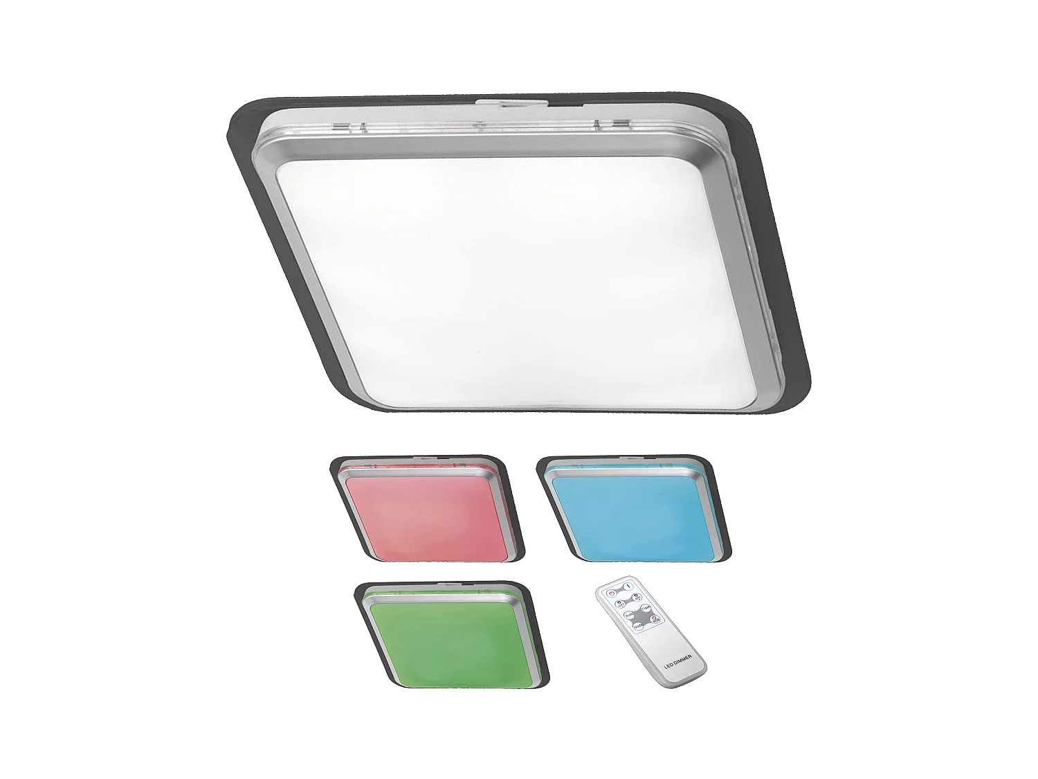 Plafonnier LED lampe suspendue lustre changement de couleur RVB 04_0004644