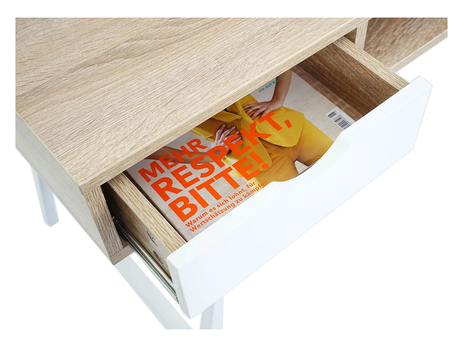 Bureau table d'ordinateur design effet bois marron 120 x 60 x 76 cm 04_0001440