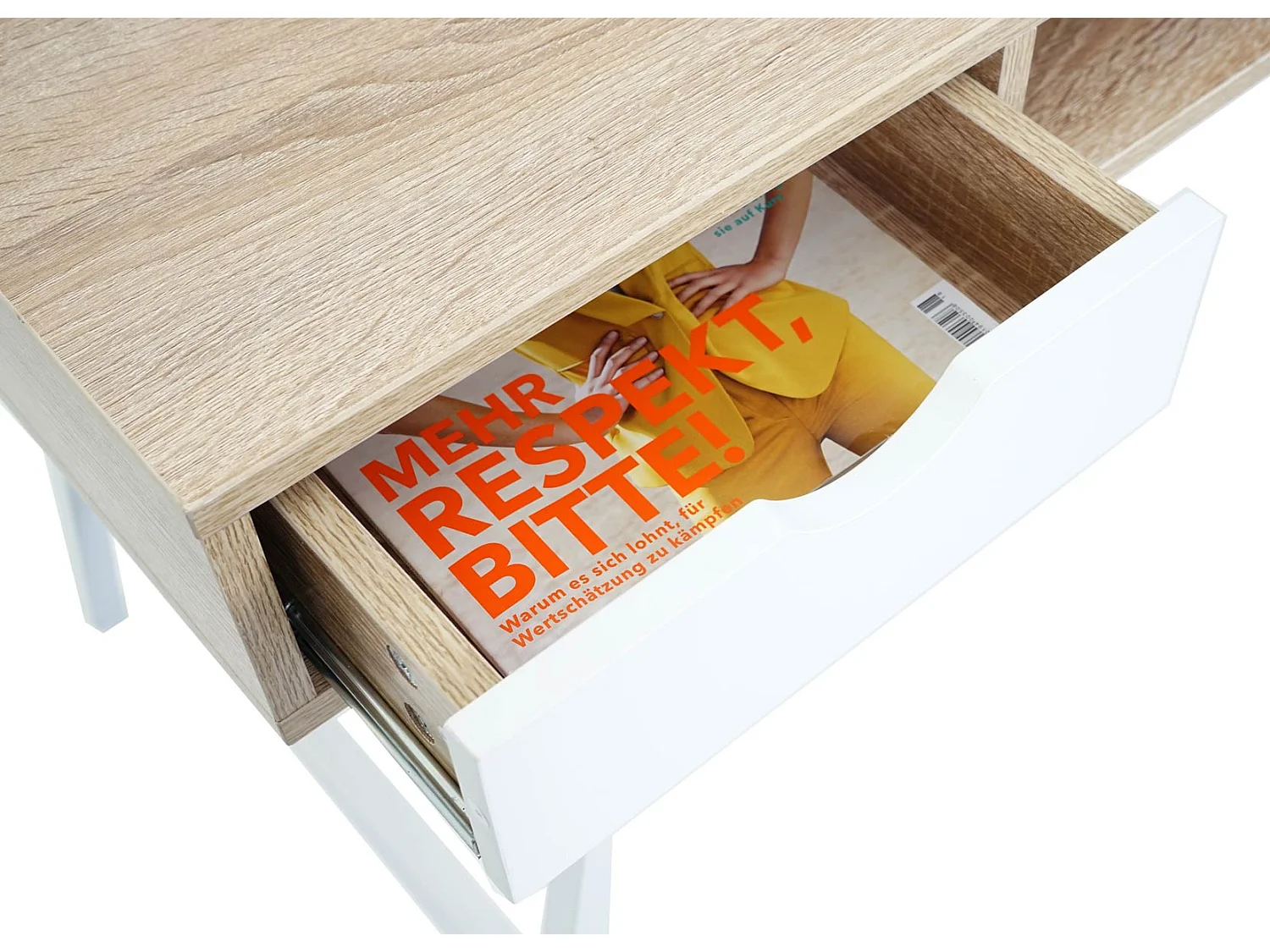 Bureau table d'ordinateur design effet bois marron 120 x 60 x 76 cm 04_0001440