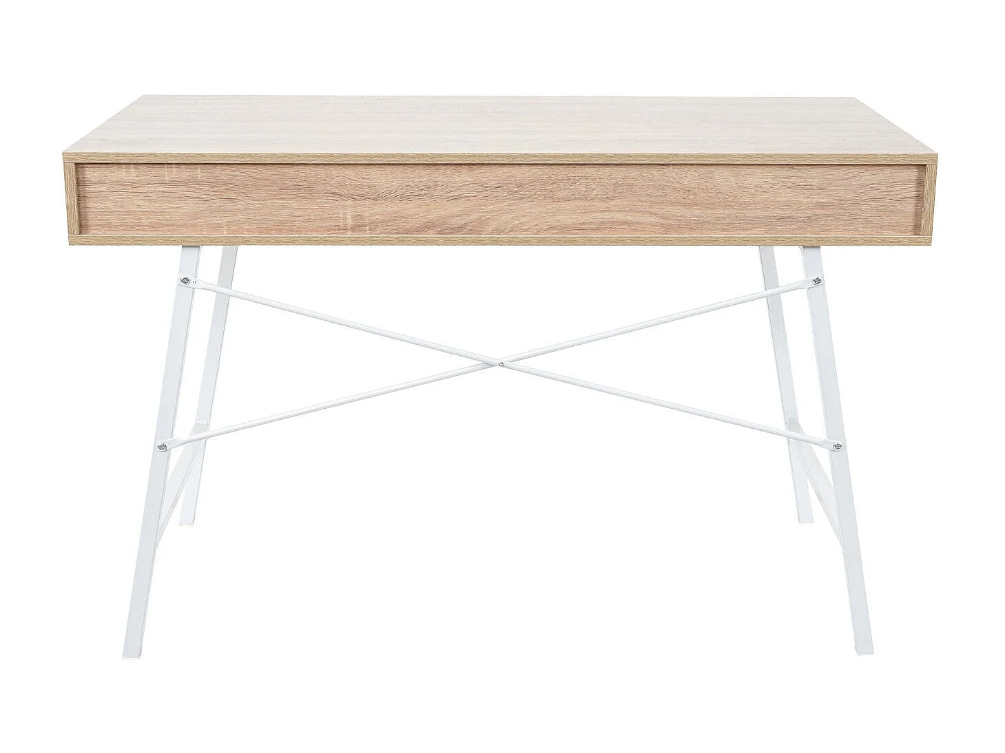 Bureau table d'ordinateur design effet bois marron 120 x 60 x 76 cm 04_0001440