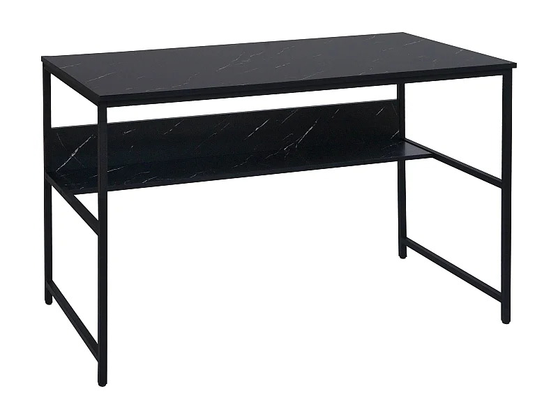 Bureau table d'ordinateur paroi métal argentée 66 x 14 x 125 cm 04_0006060