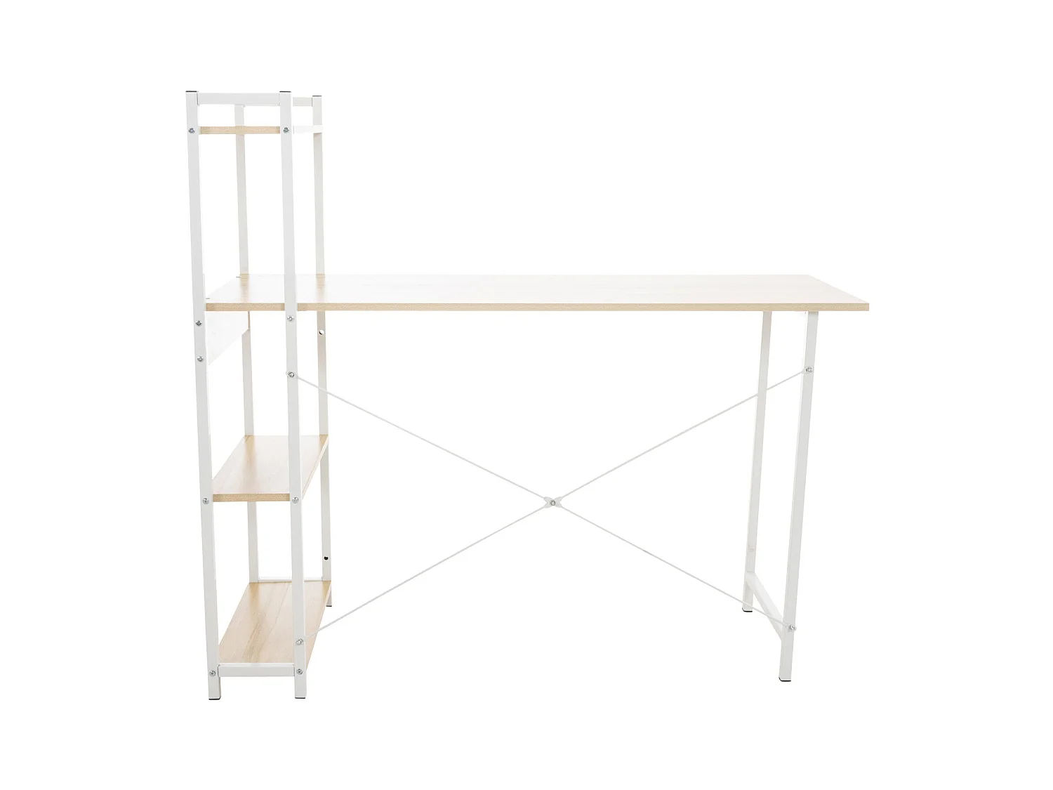 Bureau table de travail métal blanche 120 x 44 x 111 cm 10_0003616