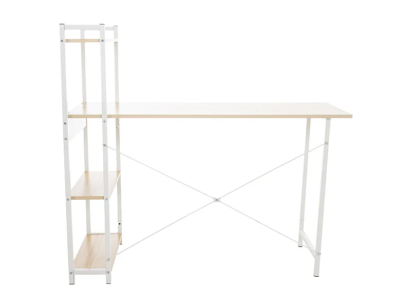 Bureau table de travail métal blanche 120 x 44 x 111 cm 10_0003616