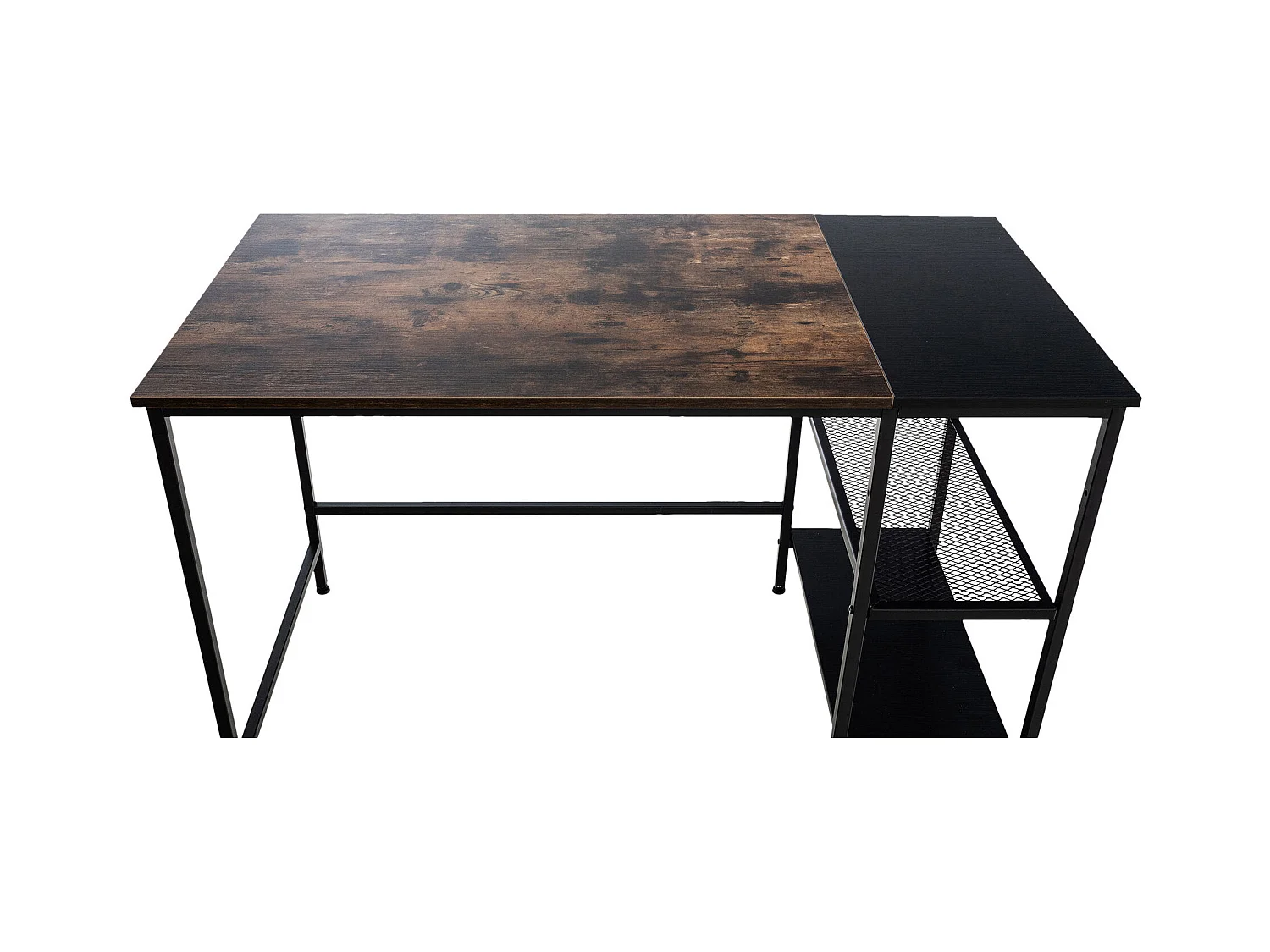 Bureau table d'ordinateur avec marron 120 x 60 x 76 cm 10_0005524