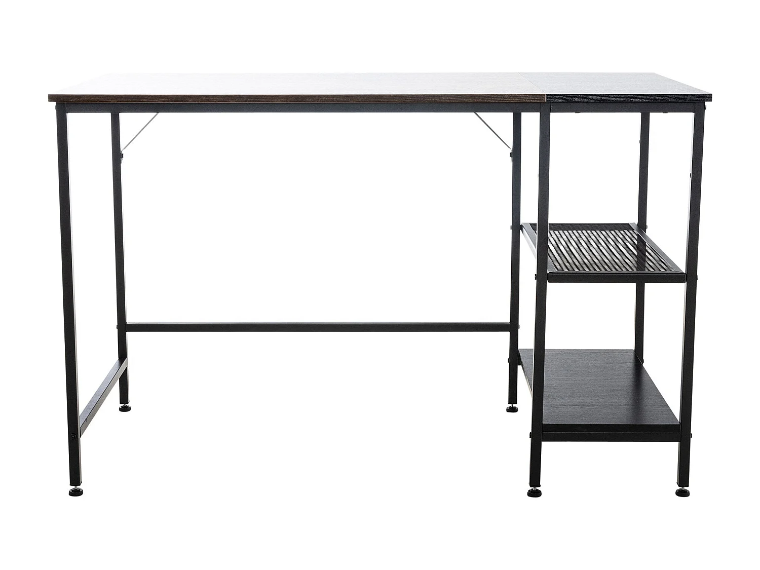 Bureau table d'ordinateur avec marron 120 x 60 x 76 cm 10_0005524