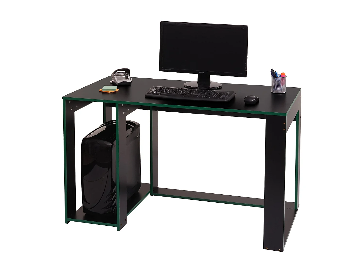 Bureau table de bureau effet bois noire 120 x 60 x 76 cm 04_0001452