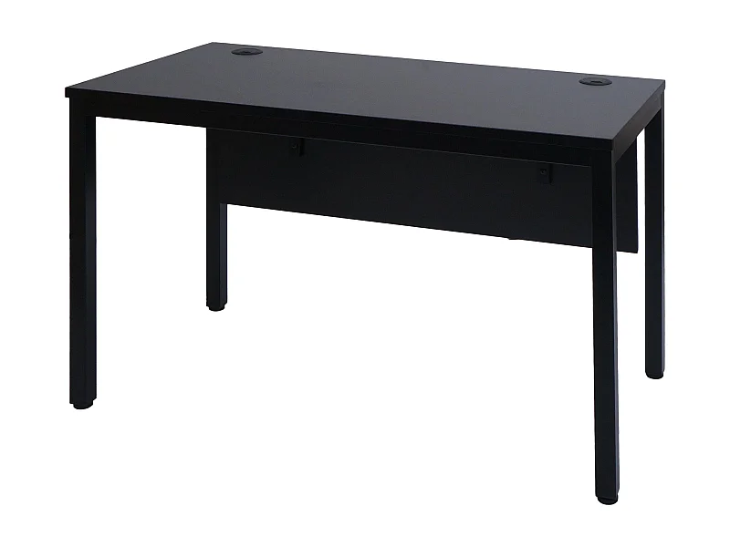 Bureau table d'ordinateur avec effet bois noire 66 x 10 x 129 cm 04_0006051