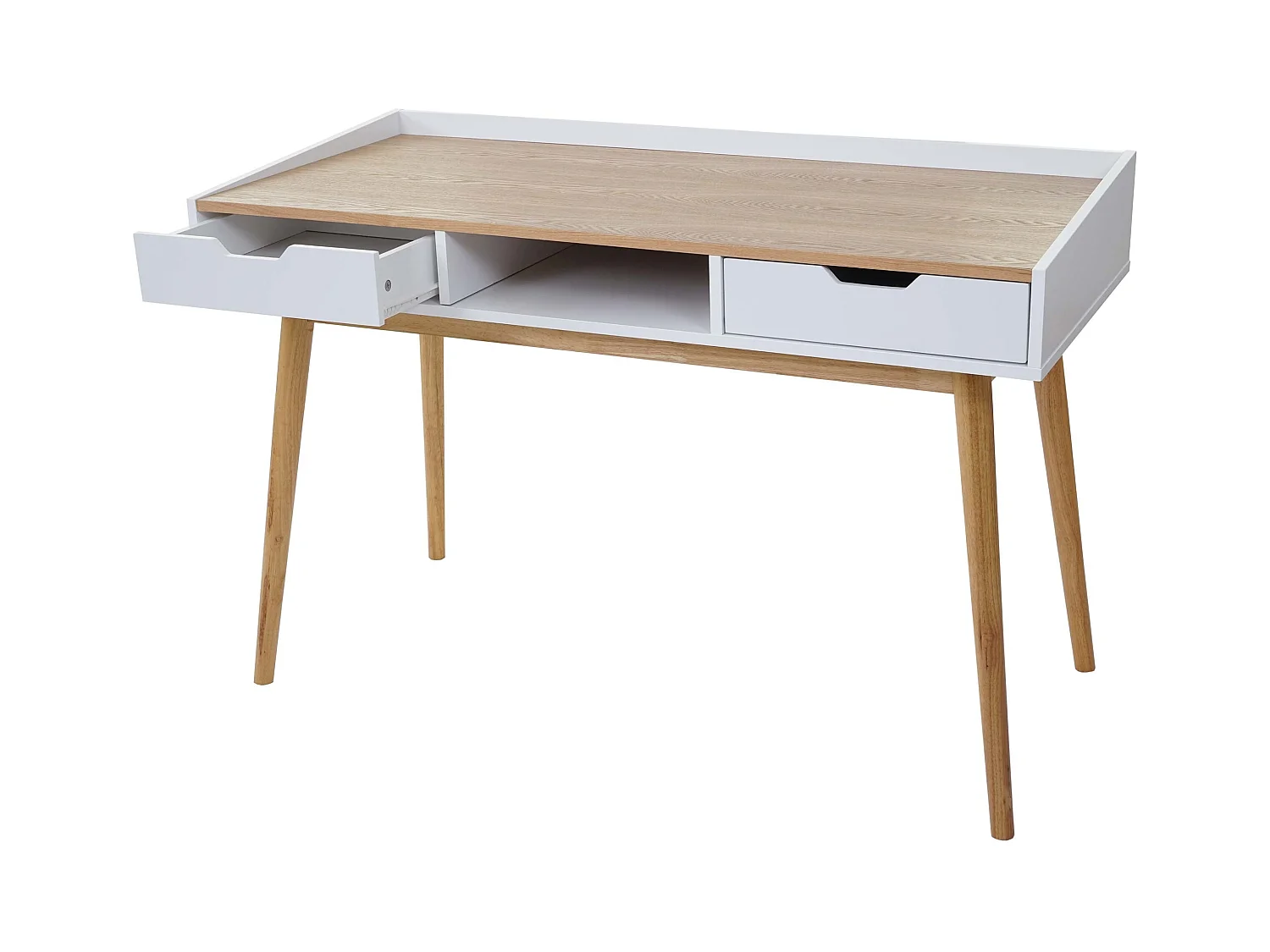 Bureau avec tiroirs de effet bois 120 x 55 x 80 cm 04_0001403