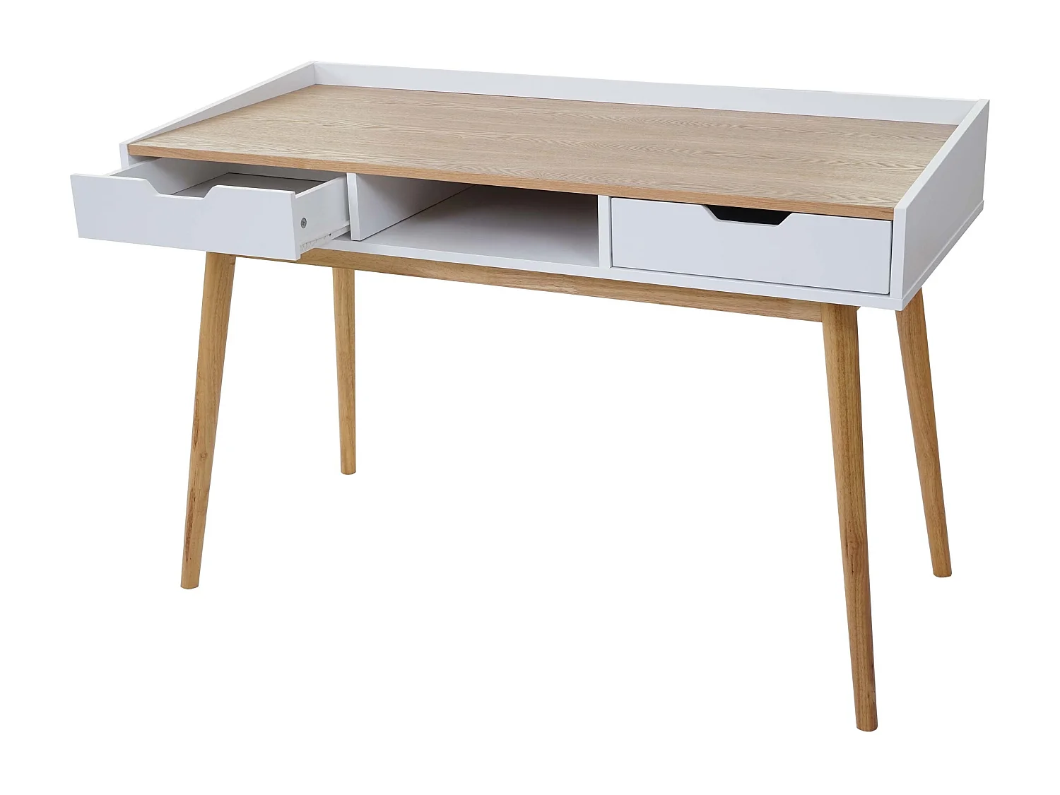 Bureau avec tiroirs de effet bois 120 x 55 x 80 cm 04_0001403
