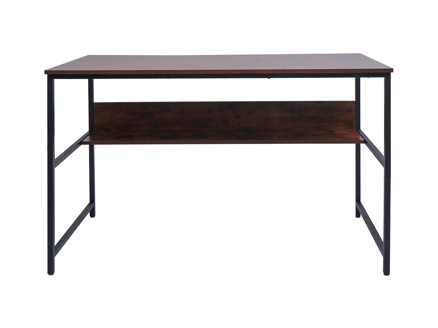 Bureau table d'ordinateur espace métal marron 66 x 14 x 125 cm 04_0006062