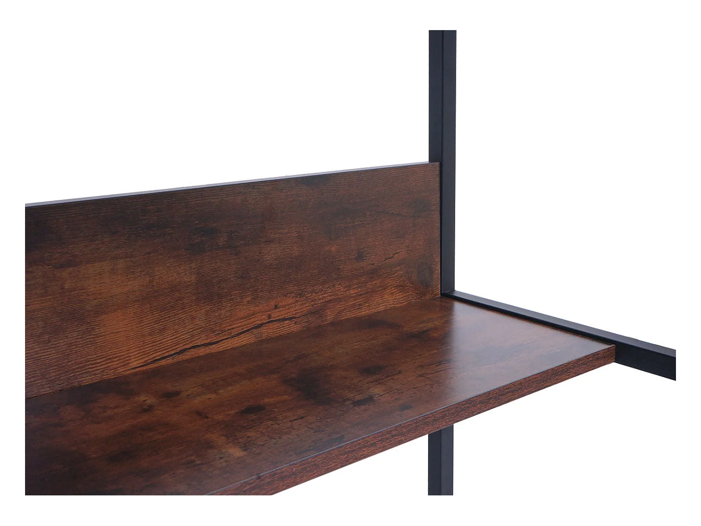 Bureau table d'ordinateur espace métal marron 66 x 14 x 125 cm 04_0006062